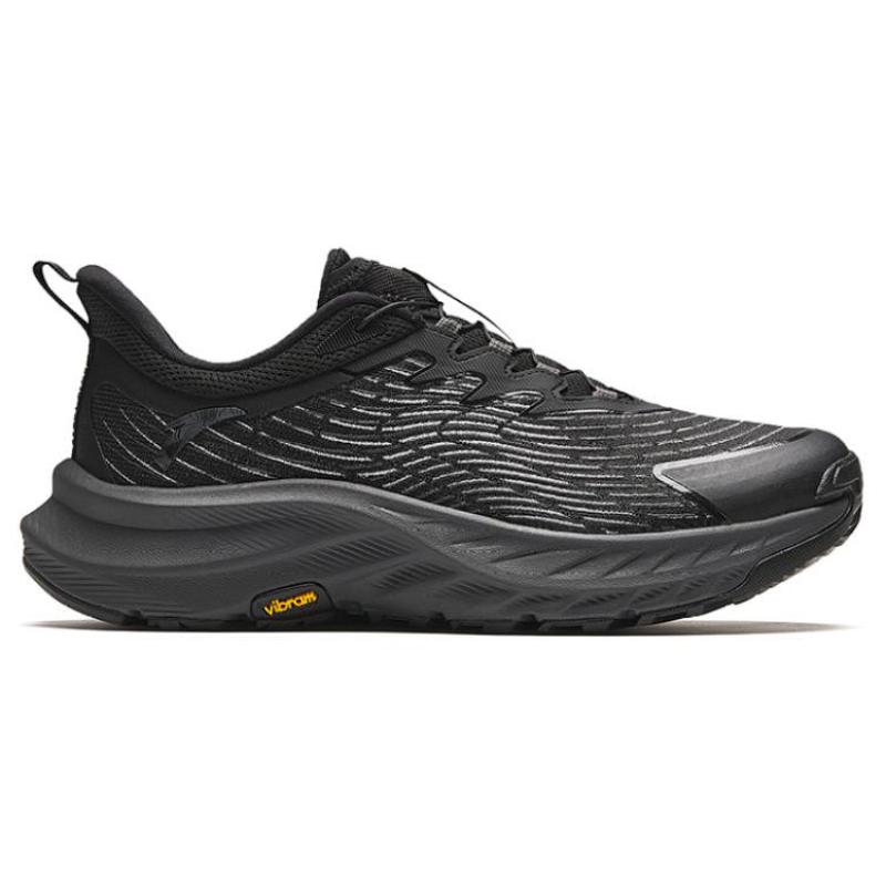 Anta Transverse Cushioning, Wear Resistant Low Top Running Shoes Men's Black Sneakers 112345586-1