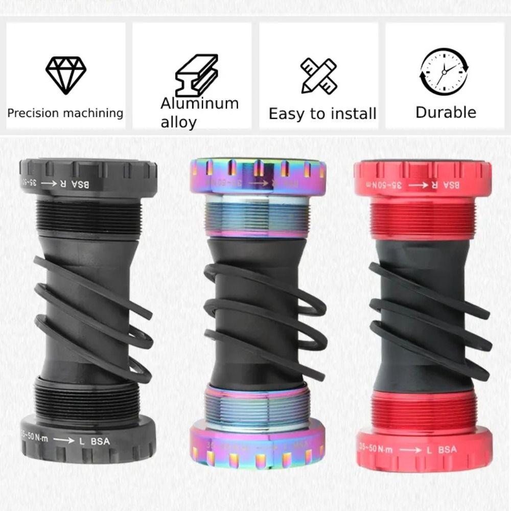 Precision Thread Bicycle Bottom Bracket 68/73MM MTB Bearing Crankset  Road Bike