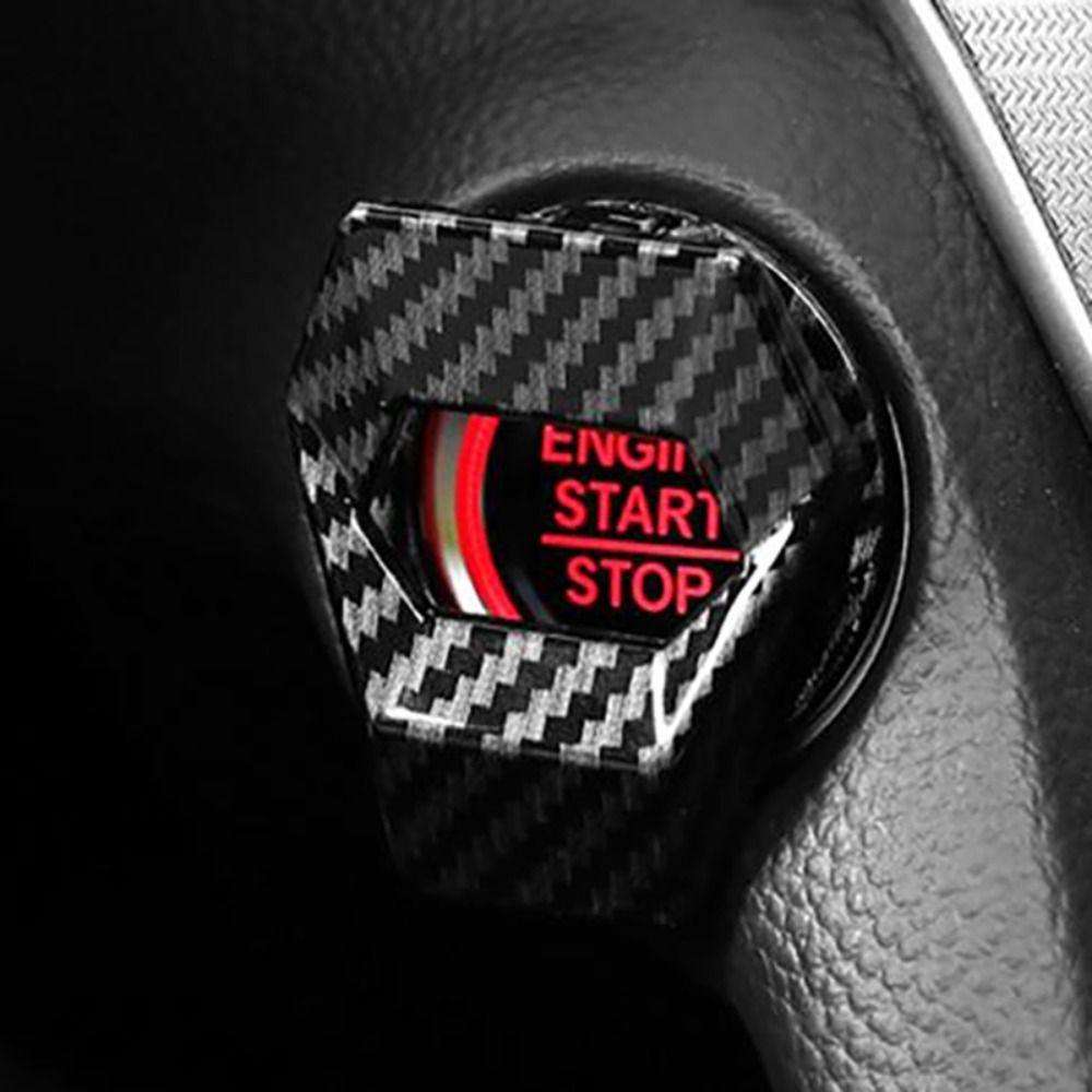 Nieuwe Krasbestendige Auto Motor Knop Cover Metalen Plakbare Start Stop Schakelaar Cover Ontsteking Bescherming Decoratief