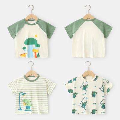 Baby Clothes Casual Short-sleeved T-shirts Summer Clothes Boys Girls Baby Children Children Summer Half-sleeved Tops