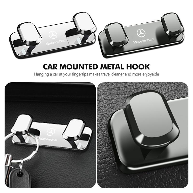 Car Seat Clip Storage Holder Hook Luggage Bag Umbrella Hanger For Mercedes Benz W202 W212 W126 W140 W168 W177 CLS GLE GLC GLS DQRST1