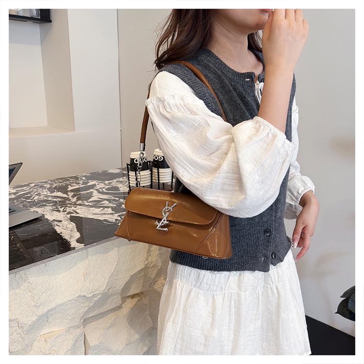 2025 Vielseitige Luxus-Baguette-Tasche: Hochwertige europäische & amerikanische Stil Schulter-/Crossbody-Tasche für Damen