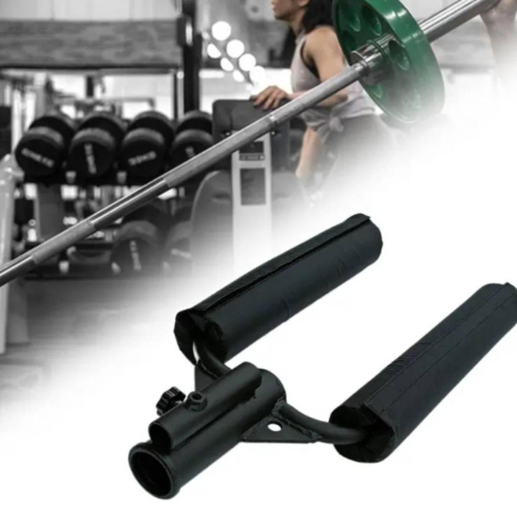 Heavy-Duty Steel Row Bar Handle Easy to Install Squat Attachment Clip
