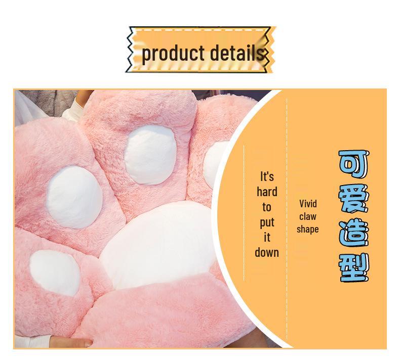 Bear Paw Semi-Enclosed Cushion Chair: Cozy, Lazy Sofa-Style Backrest and Seat for Office, Students