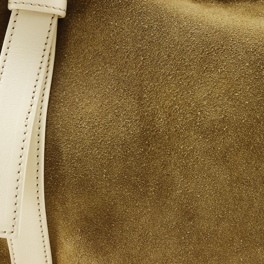 LOEWE anagram Shoulder Bag Brown Suede Women Used