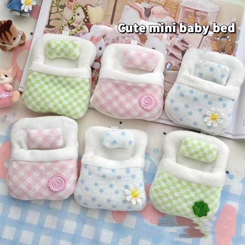 For/Cloth Sylvanian Families Cute Clothes Sleeping Bag Storage Bag Mini Doll Room Decoration Furniture