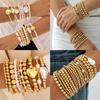 Love Imitation Multi-layer Pearl Bracelet Set Temperament High-end Beaded Bracelet Jewelry Set