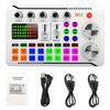 BONKYO M998 Karaoke Microphone Set for Home DJs, F998 DJ Mixer Set, Live Sound Card, Male/Female Voice Changer/Audio Mixer, Streaming Equipment for Co