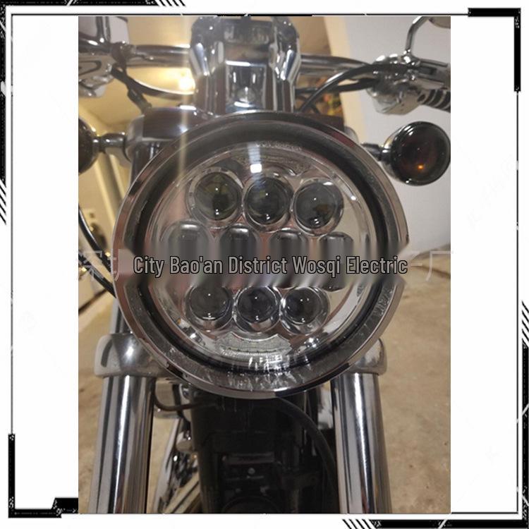 5.75" LED Headlight for Harley Motorcycles, 80W Super Bright with DRL High/Low Beam