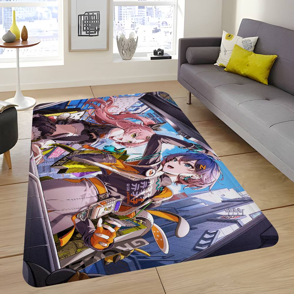 Game Zenless Zone Zero Floor Mat Cheaper Anti-slip Modern Living Room Balcony Printed Bedside Mats