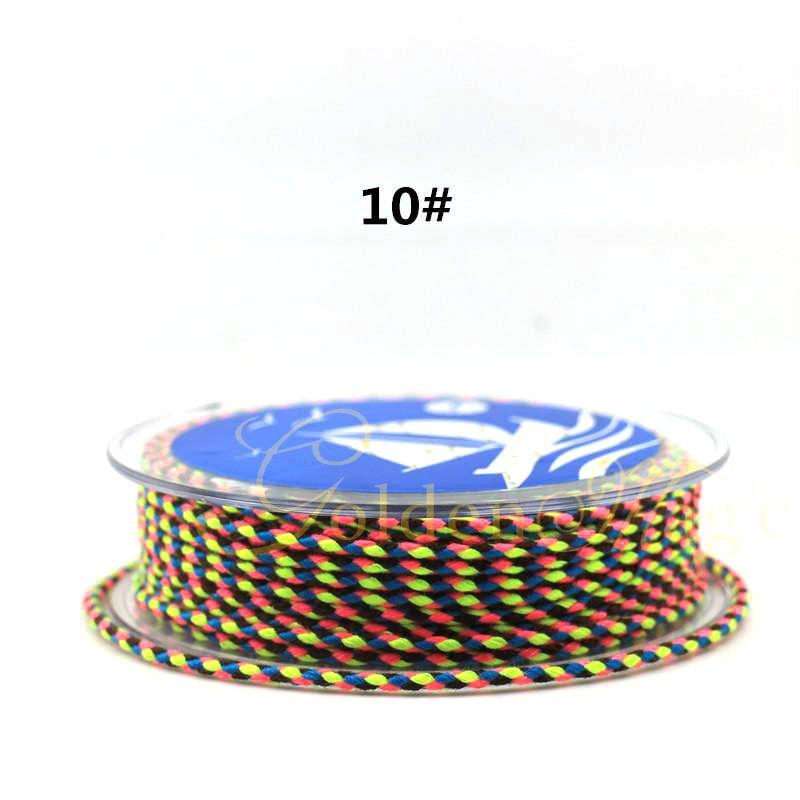 Colorful Carrying Strap Braided Rope Hand-Made Cotton Threads Handcraft Braiding Rope Braided Rope Bracelet Braiding Thread Crafts Tassel DIY Material
