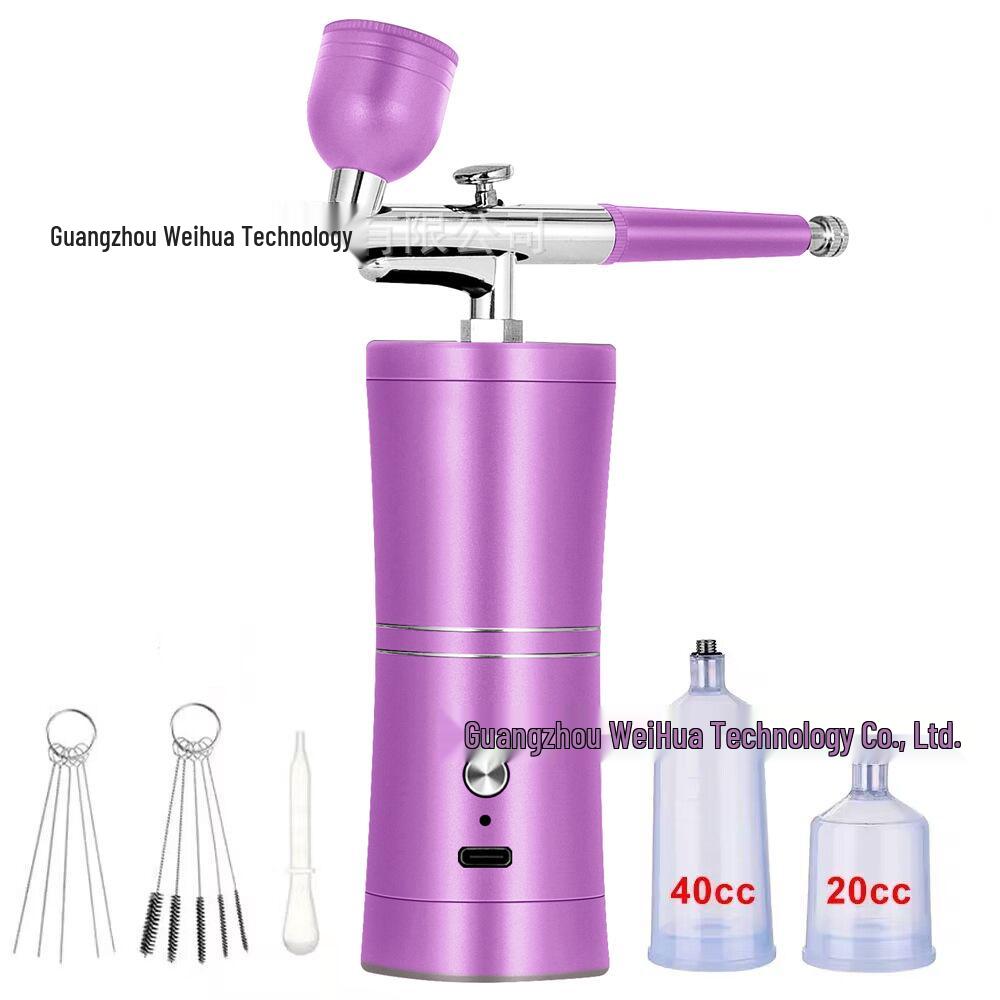 Portable Oxygen Injector Facial & Nail Art Airbrush for Hydration and Essence Spray