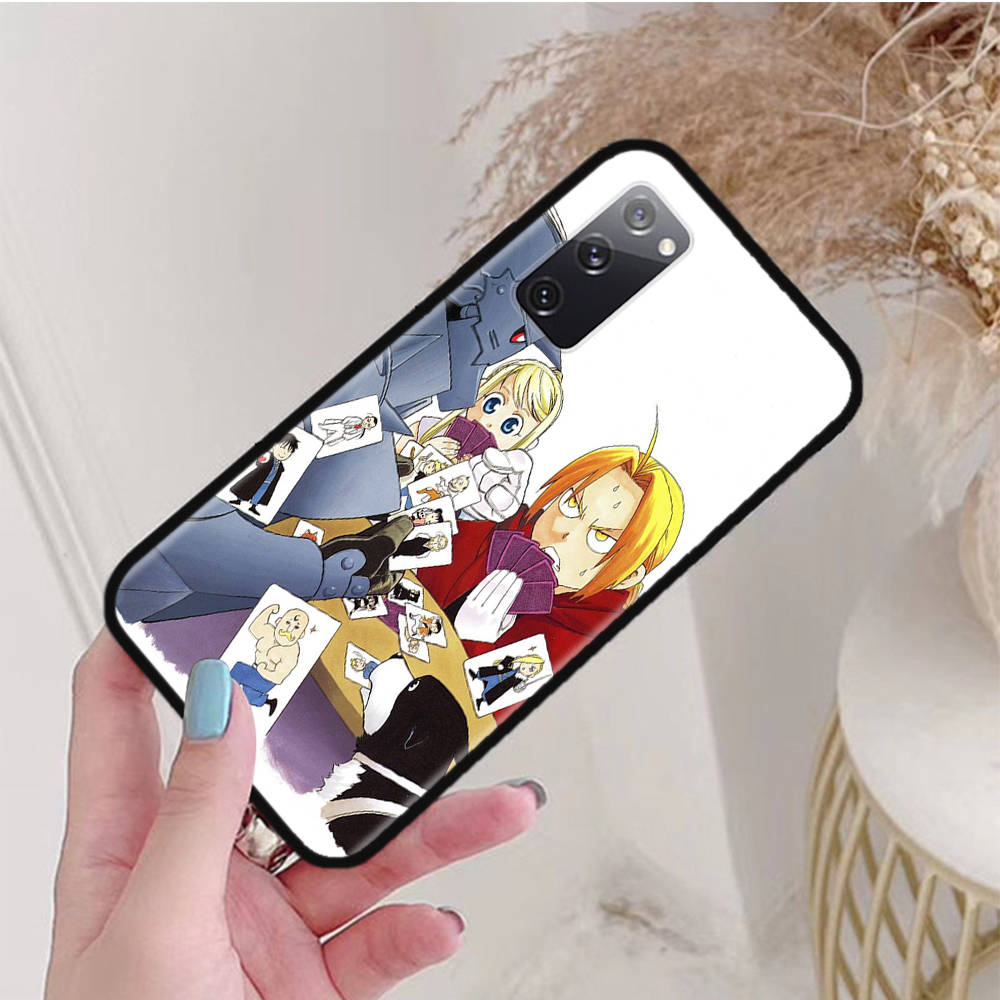 Black Case for Xiaomi Poco X6 X4 M5 M6 F5 F6 C65 C55 C50 C51 C40 Pro Redmi 14C A3X 13C 12C 11T 10A 9C Note 7 6 8A Plus W-66 Fullmetal Alchemist