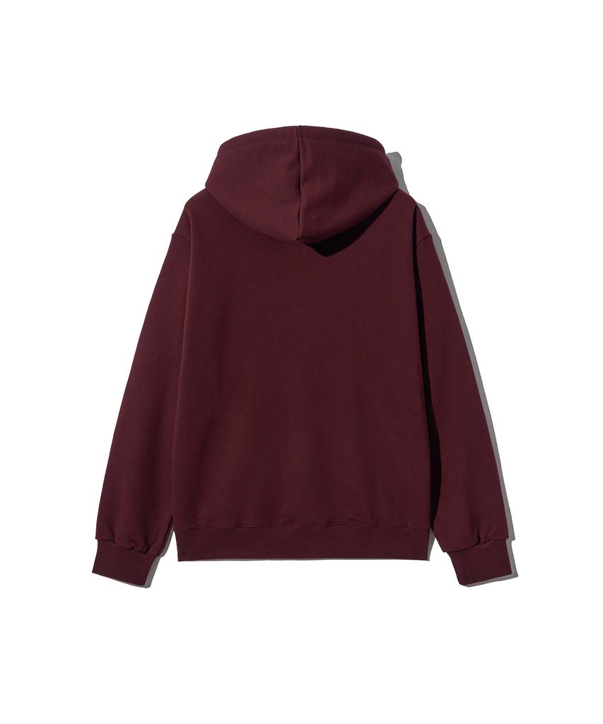GAKKAI UNIONS Noir Symbol Applique Hoodie Burgundy
