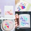 Holographic Sparkle Rainbow Gradient Indoor Adhesive Vinyl for Crafts Cut Silhouette Expressions Cameo Decal Sign Sticker DIY