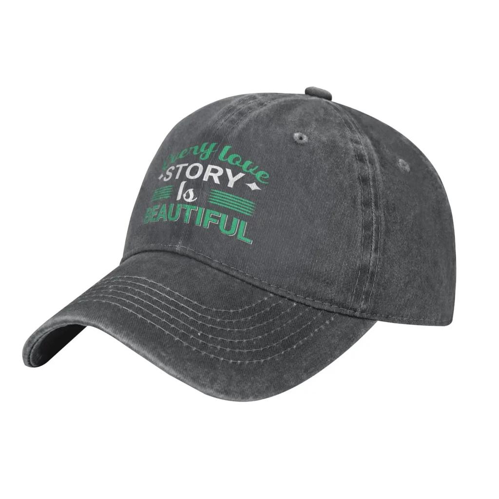 Every Love Story is Beautiful Vintage Baseball Cap Women Men Trucker Caps Golf Dad Hats