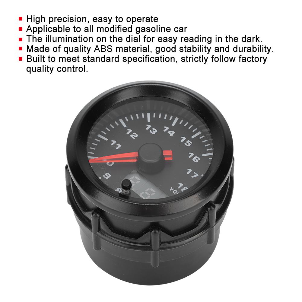 2in 52mm Car Modified Voltmeter Voltage Meter Pointer Digital Display with Stepper Motor