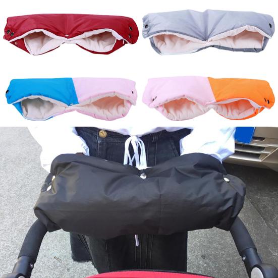 Winter Warm Pram Cart Stroller Mitten Hand Cover Baby Carriage Pushchair Glove