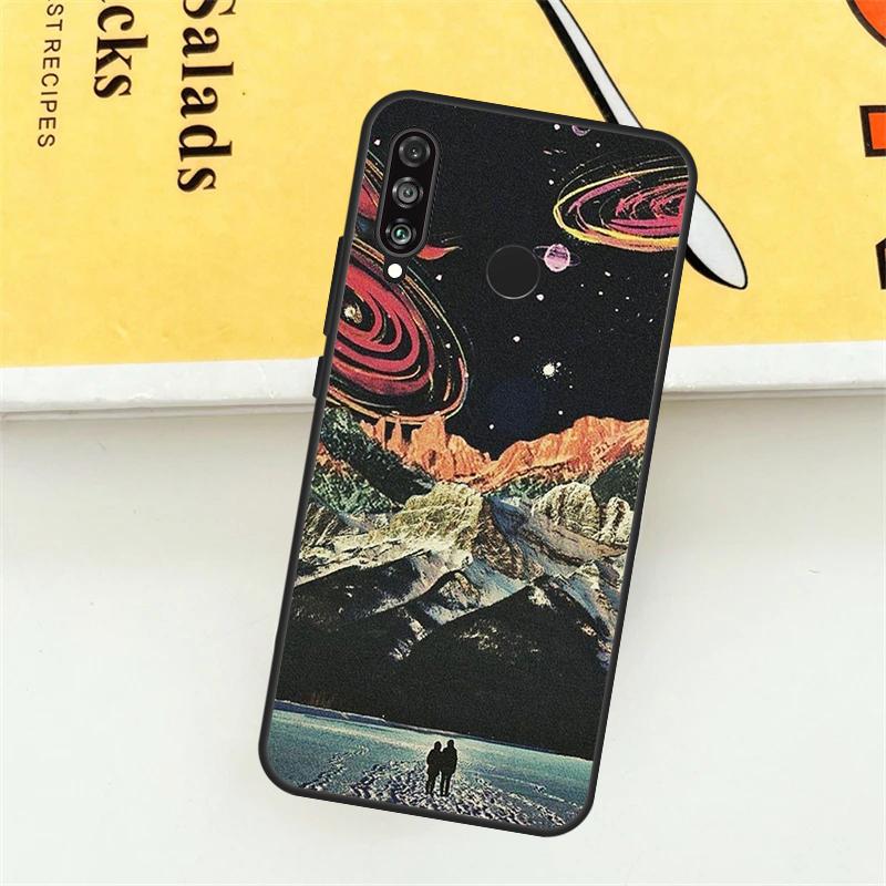 Moon Stars Space For Huawei Nova 9 10 SE 7i 8i 11i 12i 12s Y73 Y72 Y61 Y91 Y90 Y70 P30 P40 Lite Y60 Pro Case