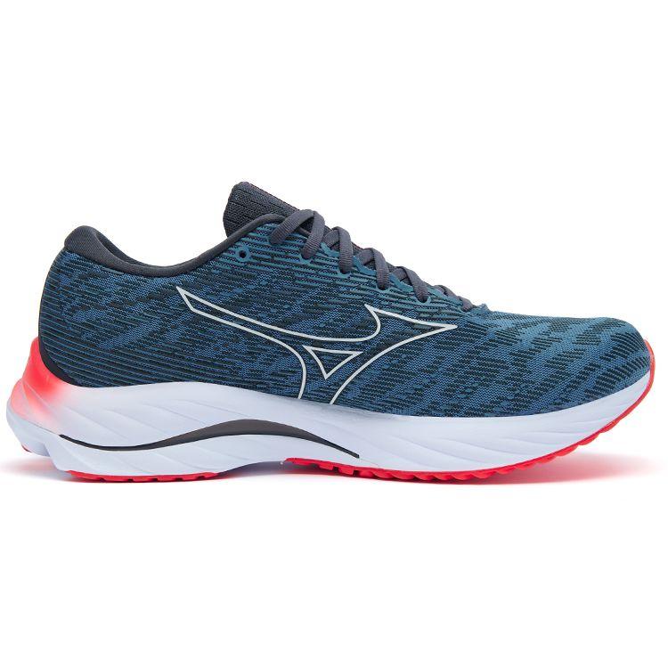 Mizuno Wave Rider 26 Lightweight Durable Low-Top Running Shoes Men Sneakers Gray Blue J1GC220351