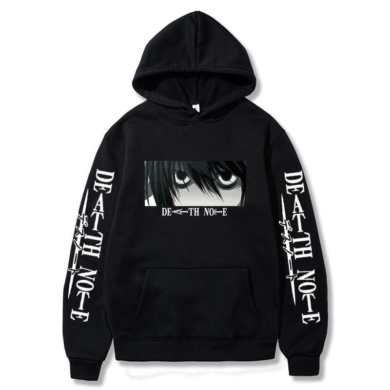 Japanese Animation Death Note Autunm Printed Men's Hoodie Hoody Clothes Vintage Casual Unisex Long Sleeve Pullovers