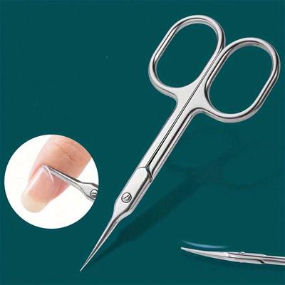 1 Stück Edelstahl Nagelhautzange zur Vorbehandlung für Maniküre, Augenbrauen und Schönheitsschere für Heimsalon, Nagelbedarf, Nagelwerkzeuge