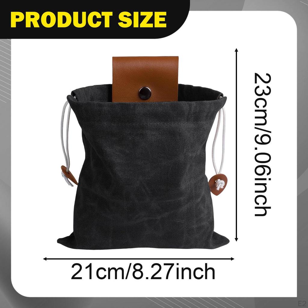 Canvas Drawstring Bag for Fruit Picking, Versatile, Attaches to A Belt, Ideal Picking