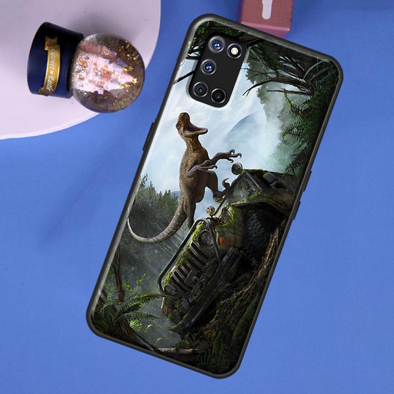 Dinosaur Phone Case For Oppo A40 A60 A80 A16 A76 A96 A91 A15 A17 A57S A18 A38 A58 A78 A98 A74 A94 A54