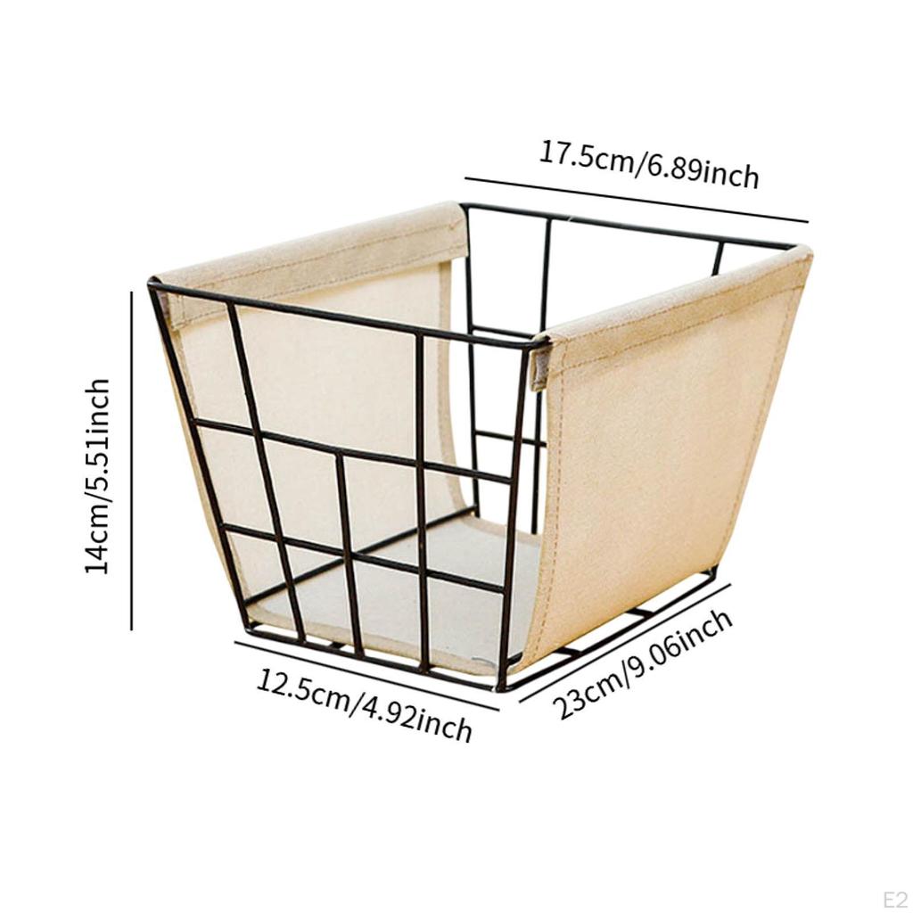 Household Storage Basket for Clothes And Toys with Metal Wire Design