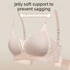 Kleine Brust Unterstützung Weich und Stützend Sexy Tiefer V Nahtlose Dessous Französische Spitze BH für Frauen