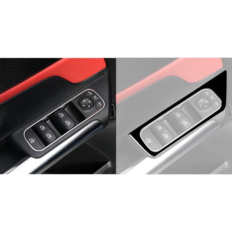 Car Interior Accessories Inner Door Handle Steering Wheel Trim Armrest Box Switch Sticker For Benz B-Class W247 GLB X249 19-24