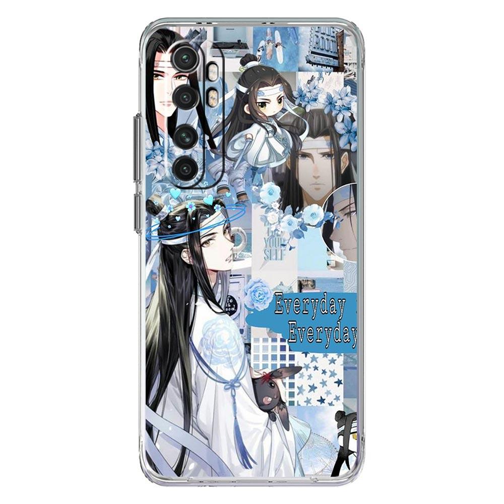 MDZS Anime Mo Dao Zu Shi Phone Case For Xiaomi Mi 12T 10 12 Lite 11 Ultra 11X 11T Pro 11i Poco X4 X3 NFC F3 M3 M4 5G Clear Cover
