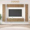 Wall Mounted TV Cabinet Set 10 Pcs Artisan Oak Wood Based Material