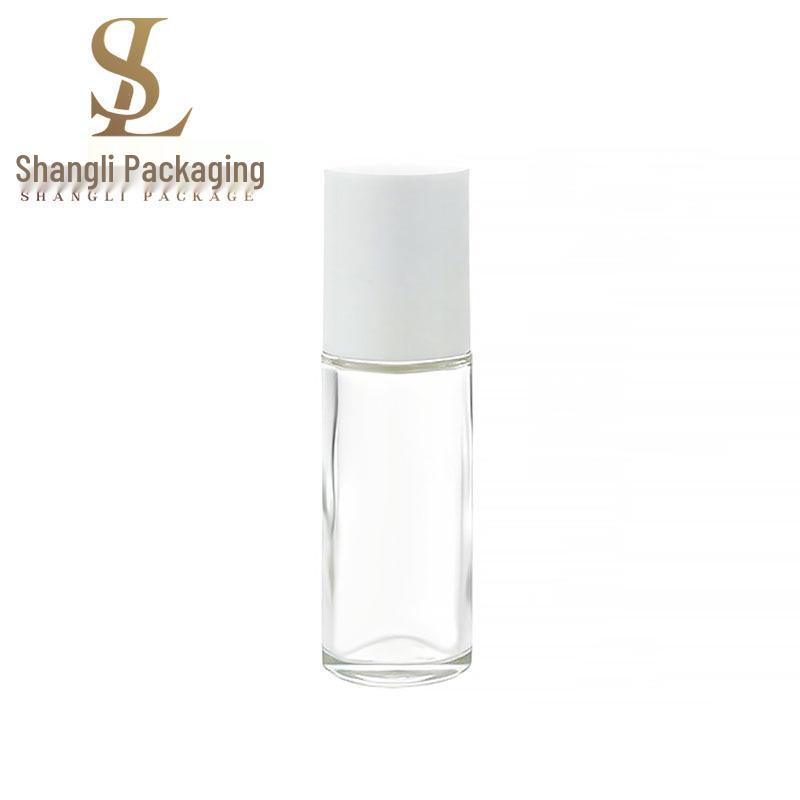 30ml Cylindrical Glass Roll-On Bottle for Essential Oils & Massages - Small, Clear, Empty