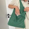 Knitted Bag Vintage Hollow Hand Woven Bag Shoulder Bag Woolen Handbag