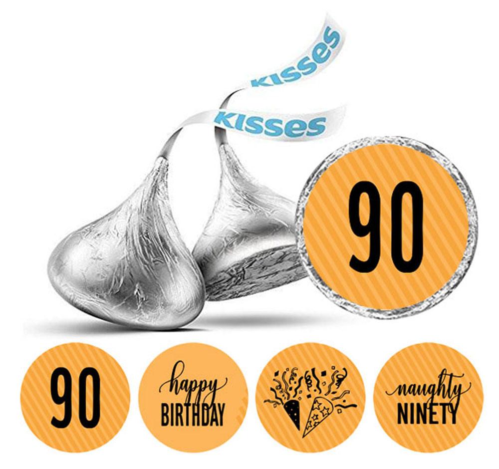 Darling Souvenir 190 Pcs Naughty Ninety Birthday Theme Stickers Chocolate Labels