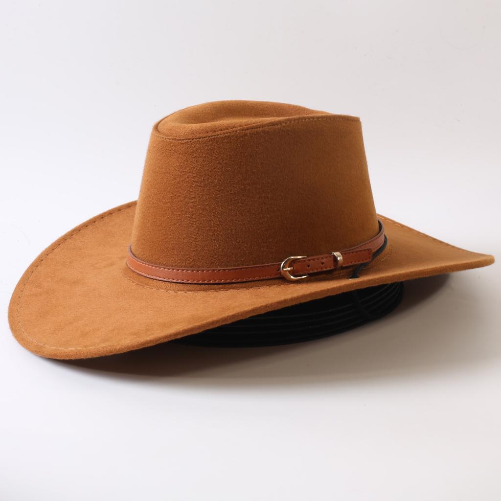 Popular European and American Classic Big-brimmed Western Cowboy Hat Men's and Women's Outdoor Fashion Anti-sun Cowboy Hat Jazz Hat