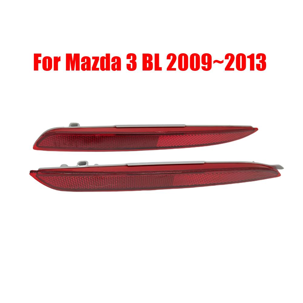 Car Rear Bumper Reflector Left + Right Lighting Parts Red Replacement 3 BL ABS Plastic Accessories Car Decorate