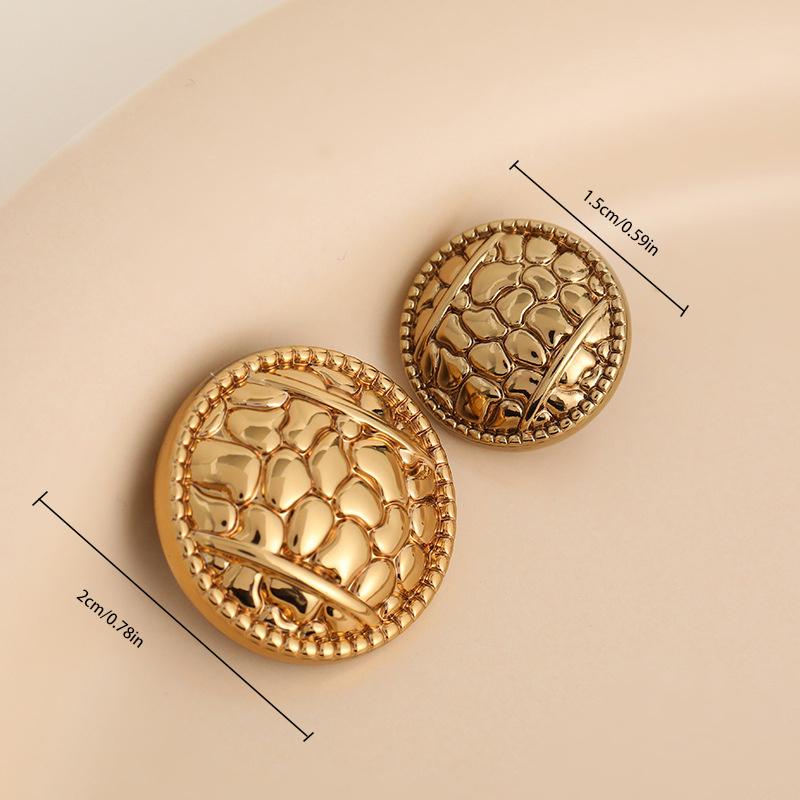 Beautiful Gold Color Shank Buttons Zinc Alloy Irregular Shape Buttons Women's Sweater Coat Accessories