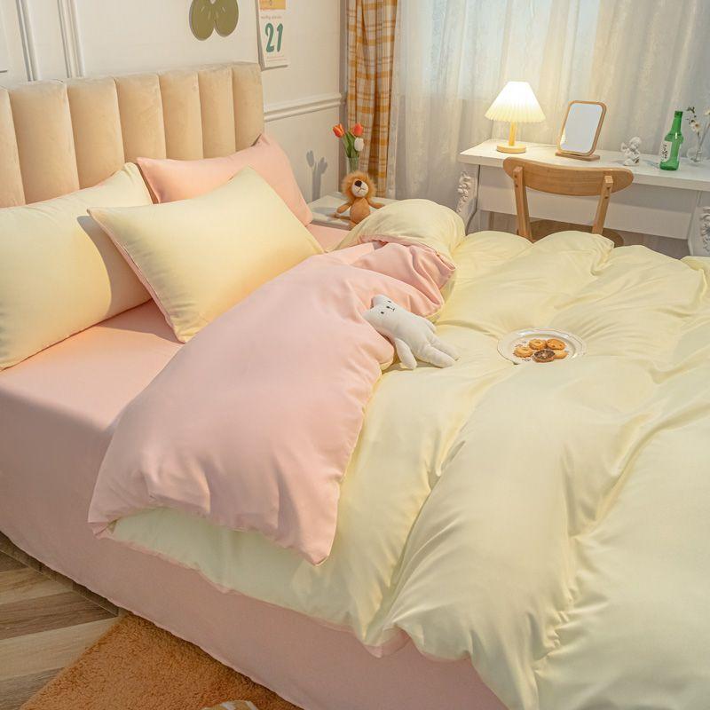 Duvet Cover Nordic Modern Fashion Washable Household Bedroom Dormitory Students Queen Bedding Skin-friendly Comfortable Textile