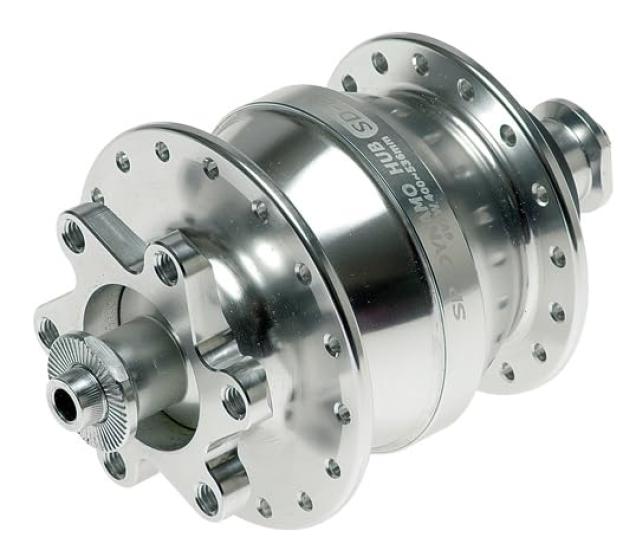 

Shutter Precision Ultra Small Dynamo Hub SL 32H S43HUB00502 Silver 32H (SP) SD-8