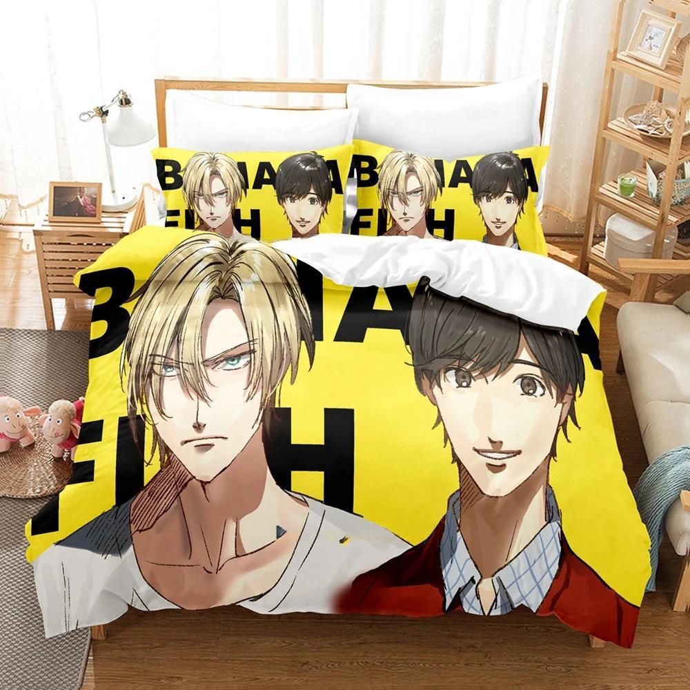 3D Druck Anime Banana Fish Bettwäsche Set Einzelbett Twin Full Queen King Size Bettset Erwachsene Kind Schlafzimmer Bettbezug Sets Heimtextilien