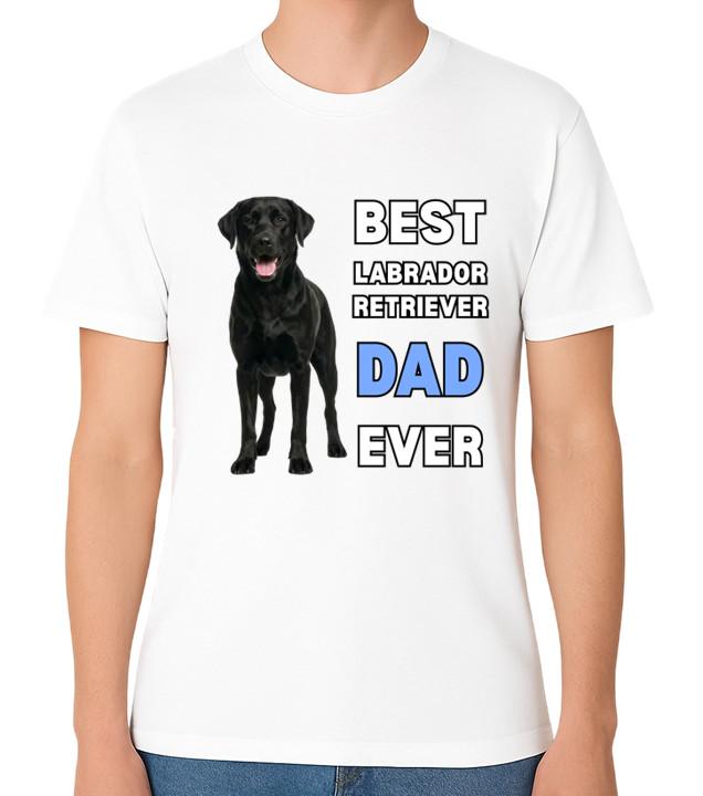 

Best Black Labrador Retriever Dad Ever Funny Dog Lover Gift T-Shirt Father Tee 5XL різнокольоровий