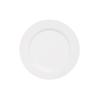 Pure White Ceramic Round Dinner Plates, 10-Pack