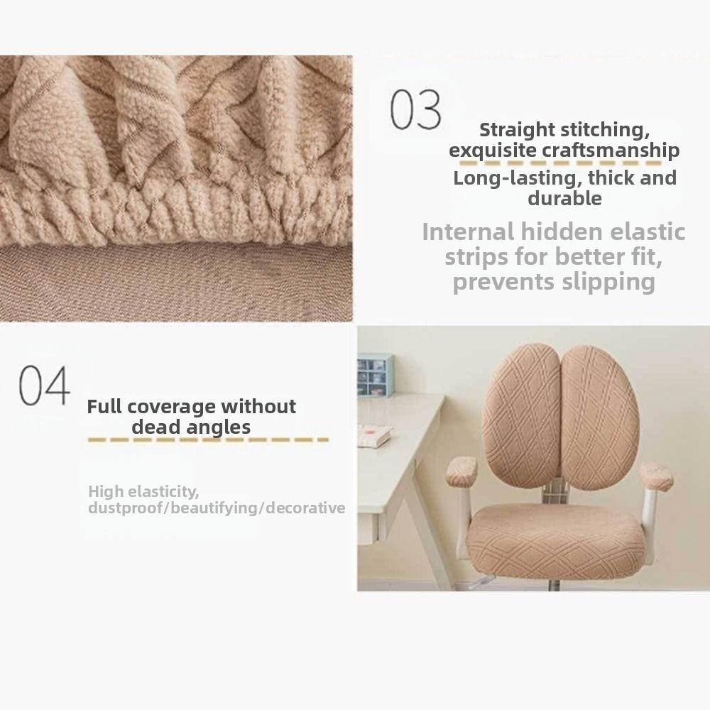 Waterproof Rotating Chair Cover Stretch Anti-dirty Children's Chair Cover Double Back Breathable Elastic Seat Protector