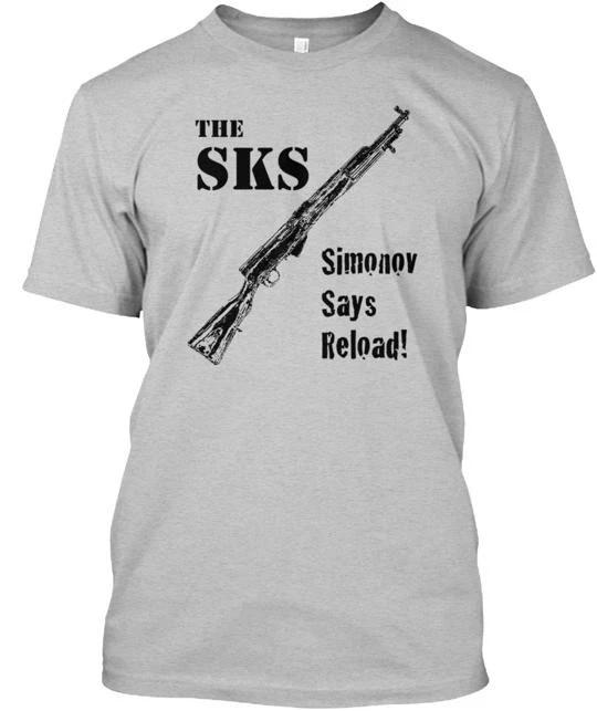 

SKS (Surplus Rifle) Tee 100% Cotton T-shirt Mens Tees Top Made in the USA T-Shirt Tee Top Unisex 3XL