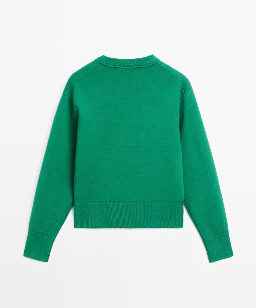 Masimodutti Cotton Blend Knit Sweater