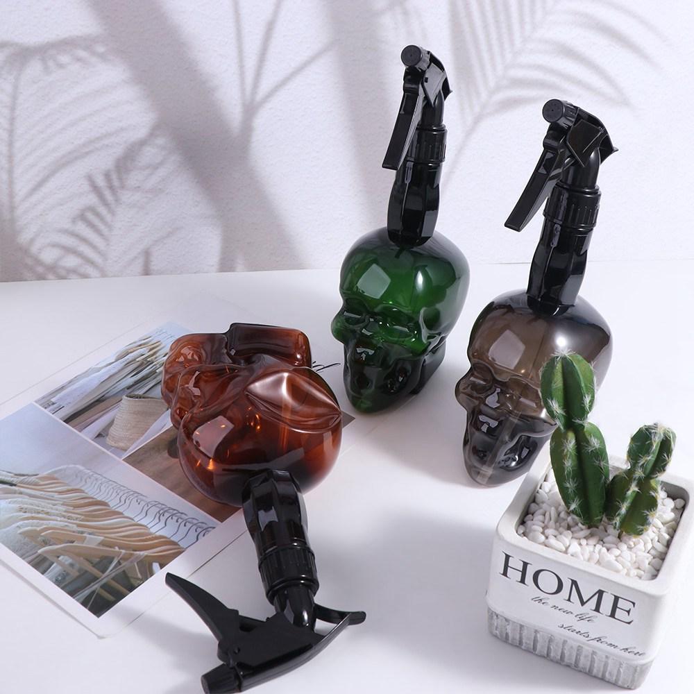 Large Capacity Hairdressing Spray Bottle Skull Head Design Refillable Bottles  Barber