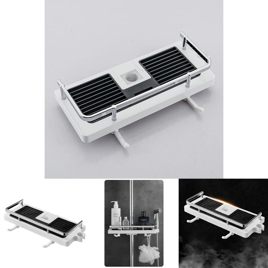 Included Bathroom Shower Shelf With For Easy Storage In Home Bathrooms