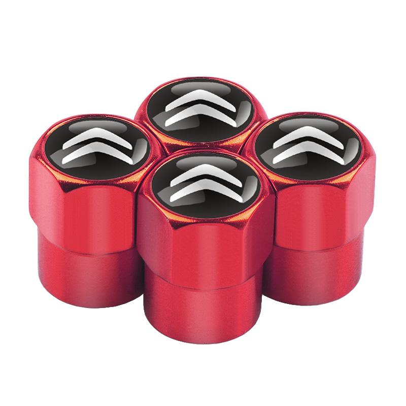 4ks Styling auta Kovové Krytky Ventilků Pneumatik Kol Auta Pro Citroen C4 Picasso Xsara C5 Aircross Cactus C1 C2 C3 C6 C8